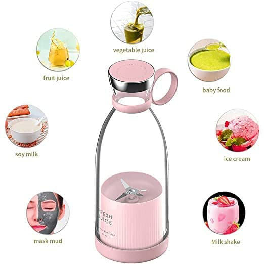 Portable USB Electric Juicer Mixer (420 ml)